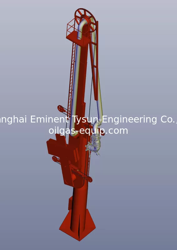 Electric-hydraulic operated marine loading arm single pipeline with ERC(emergency release coupler), QCDC,PMS